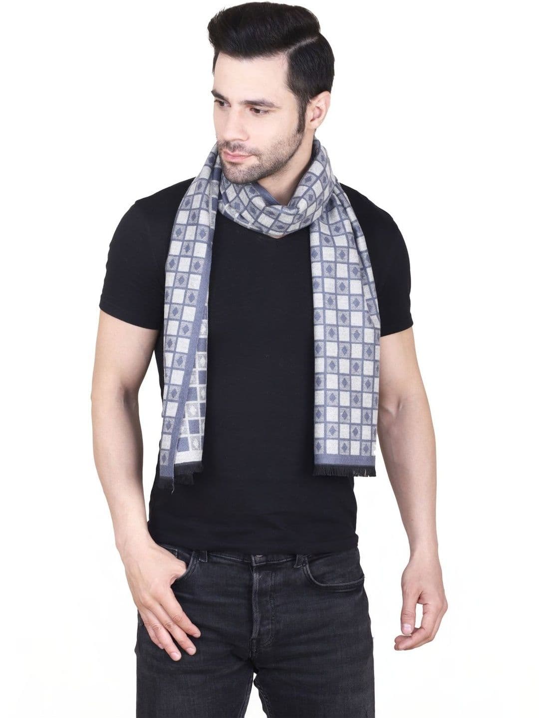Cazzano Men Checked Scarf - view 1