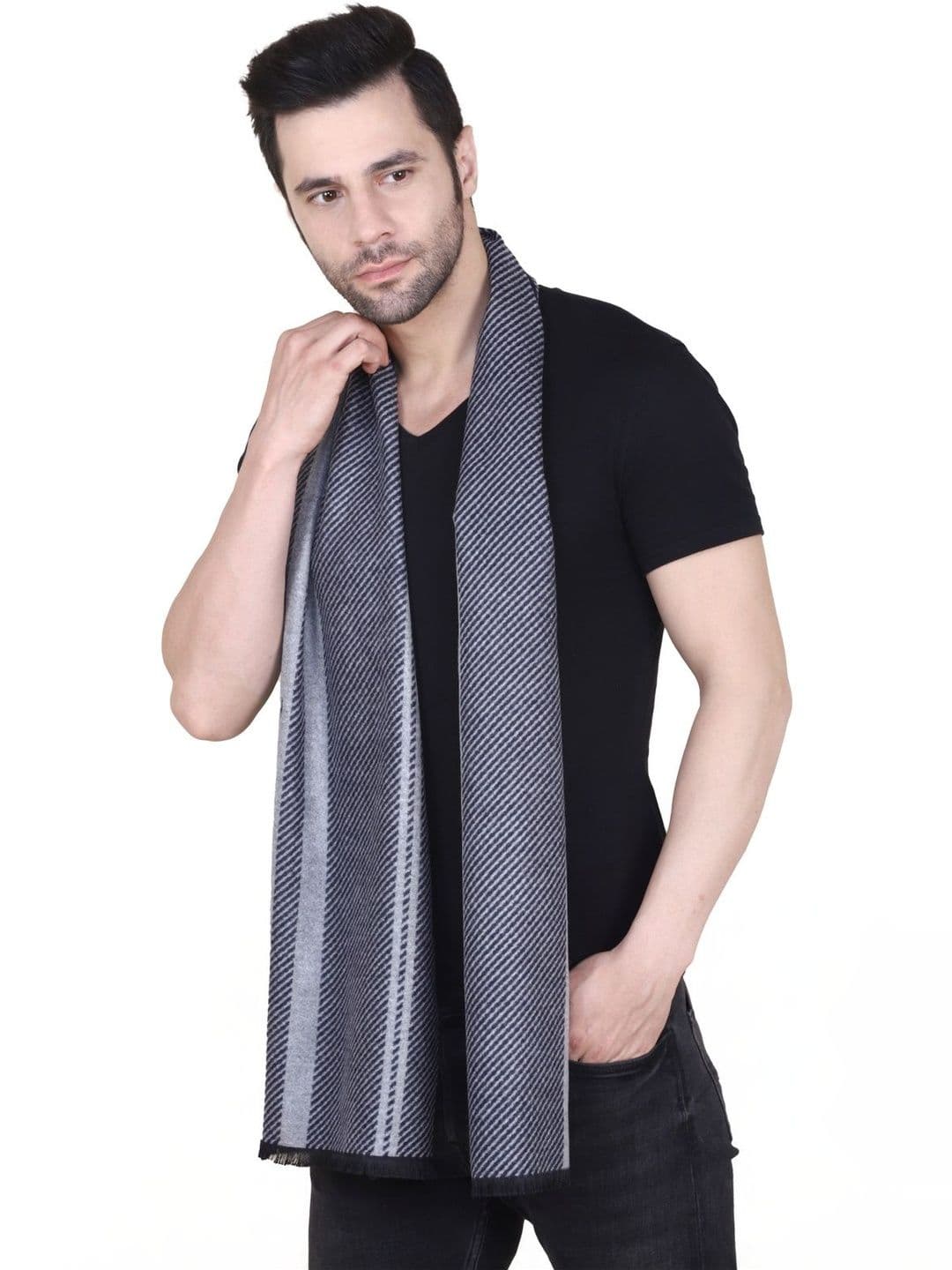 Cazzano Men Striped Scarf - view 1