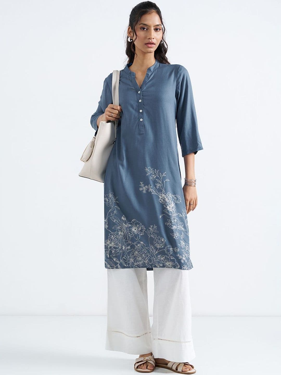 RANGMANCH BY PANTALOONS Women Floral Printed Kurta - view 1