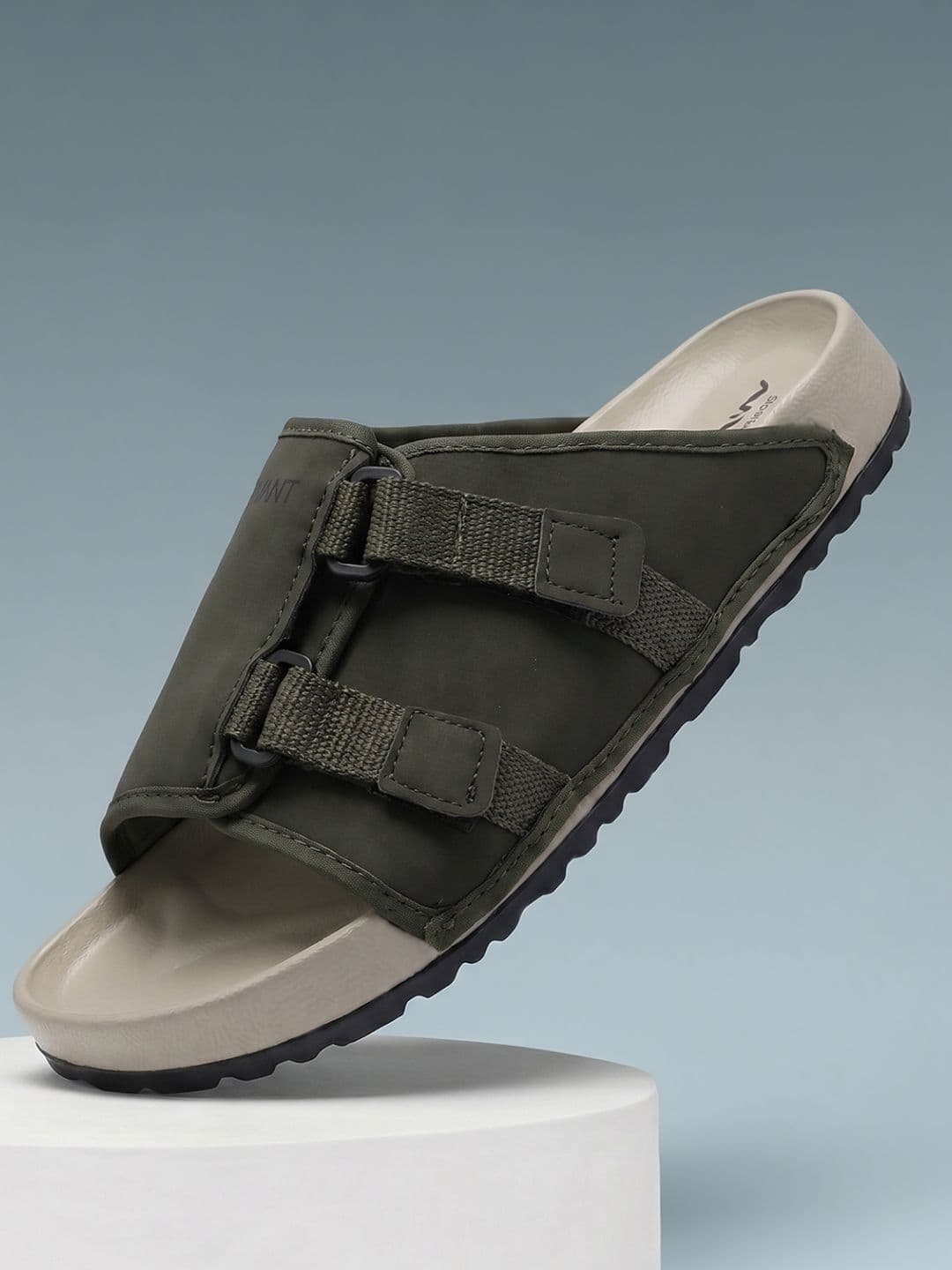 AVANT Men CalmFit Sliders - Olive & Beige - view 1