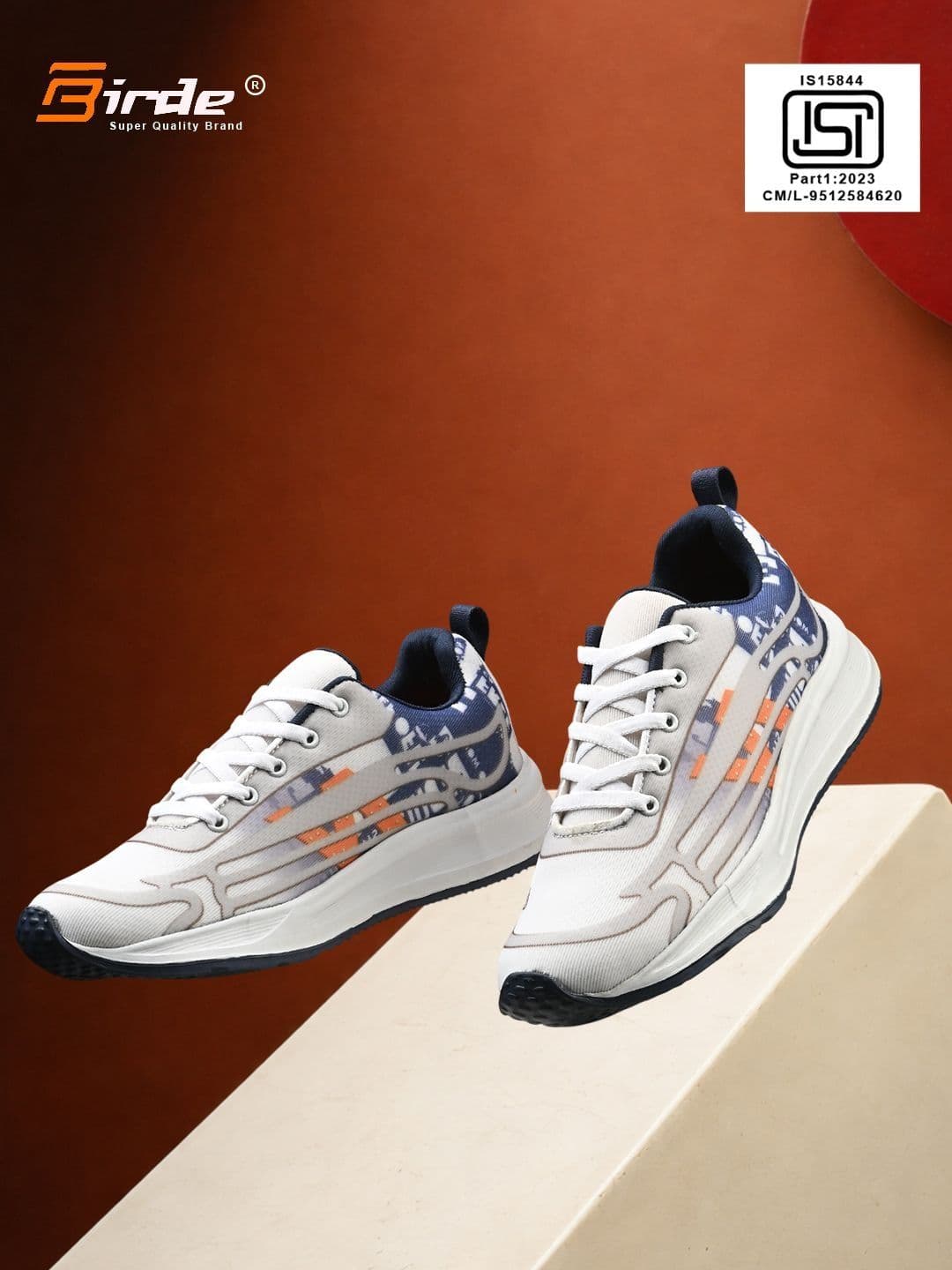 BIRDE Men Mesh Running Non-Marking Shoes - view 1