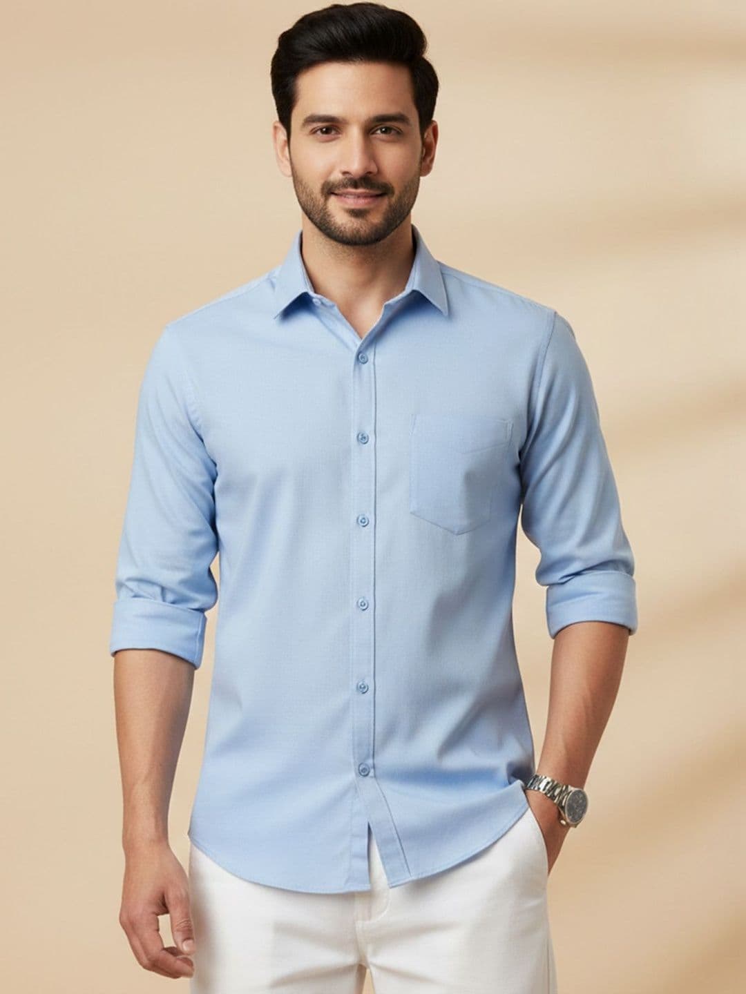 Color Bucket Men Classic Slim Fit Casual Shirt - view 1
