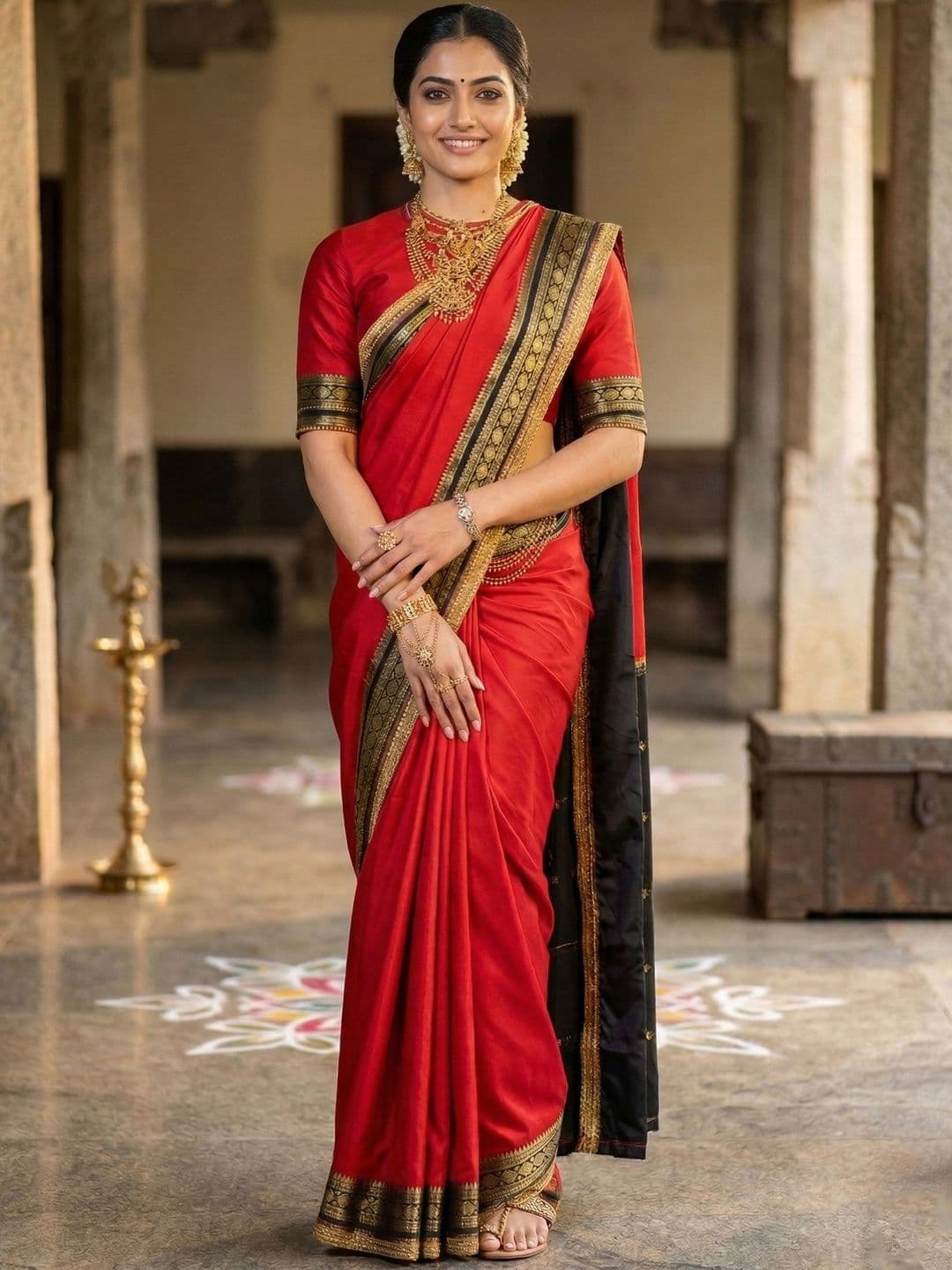 KALINI Silk Blend Designer Banarasi Saree - view 1