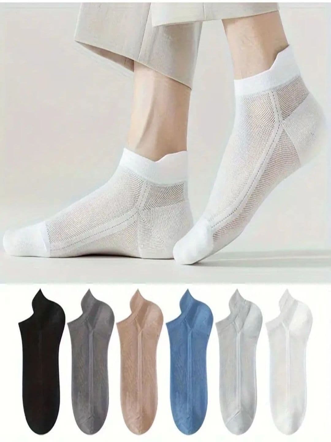 Ribbify Men Pack of 6 Cotton Assorted Socks - view 1