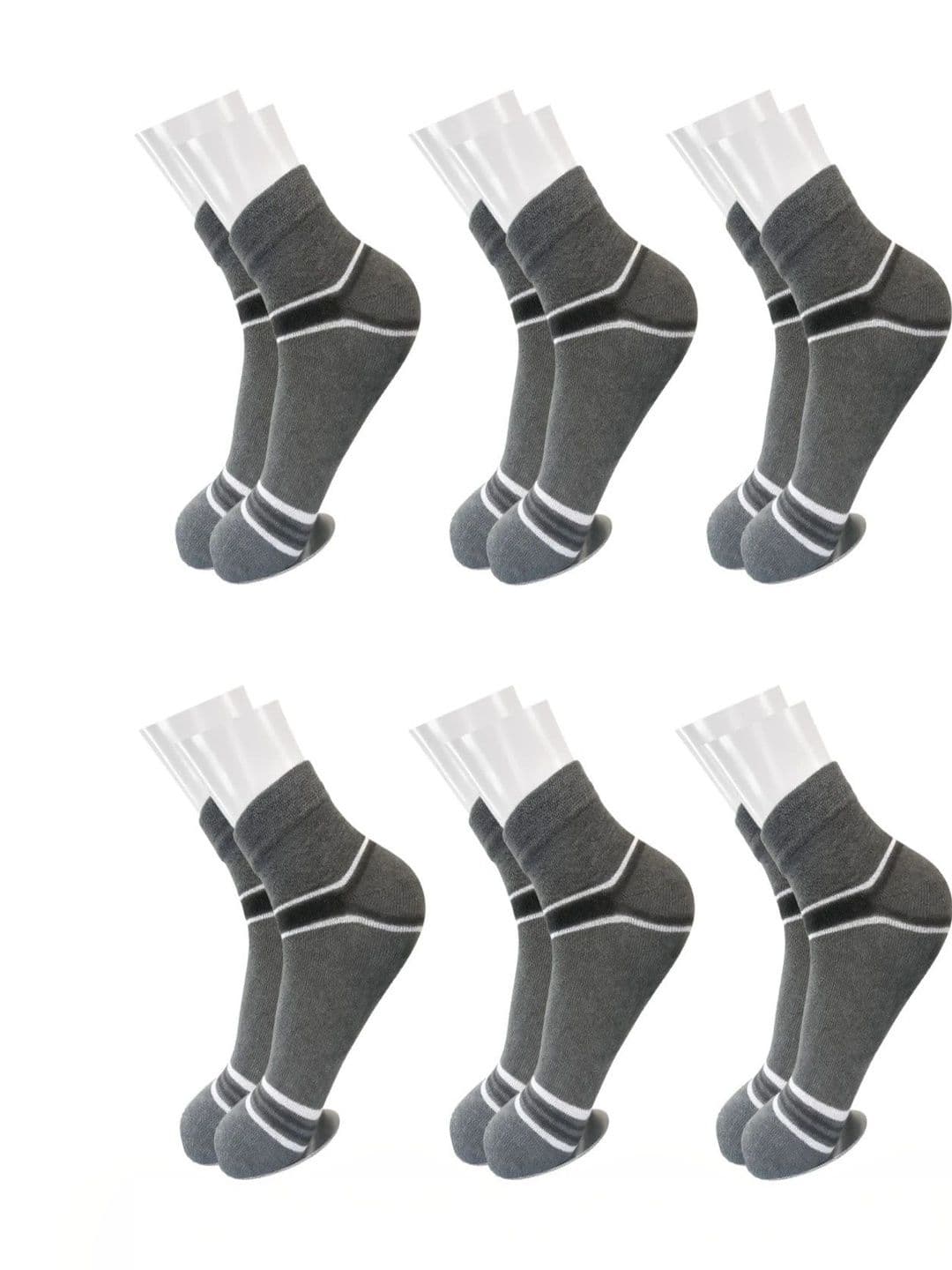 Ribbify Men Pack of 6 Cotton Assorted Socks - view 1