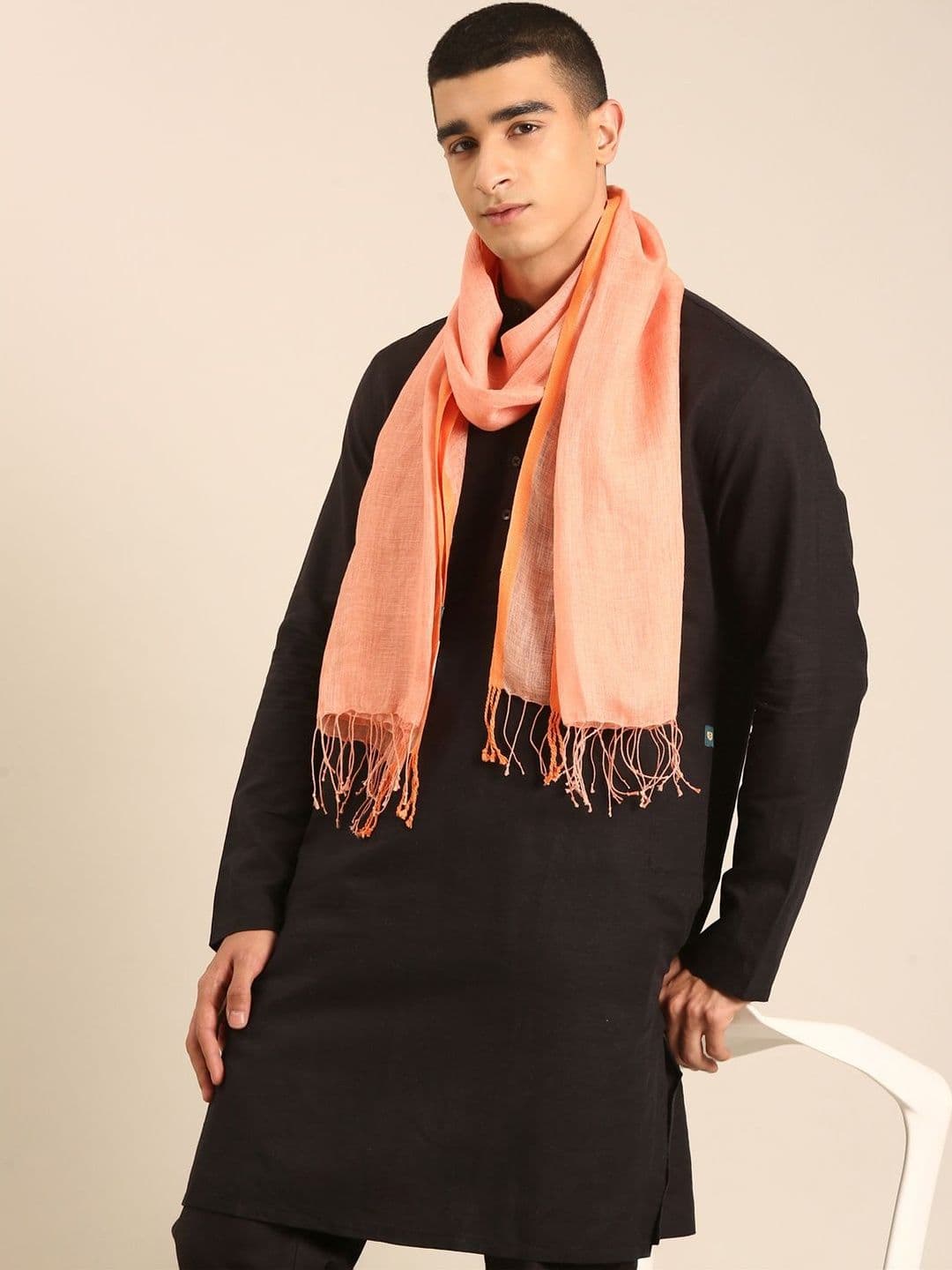Linen Club Unisex Pure Linen Stole - view 1