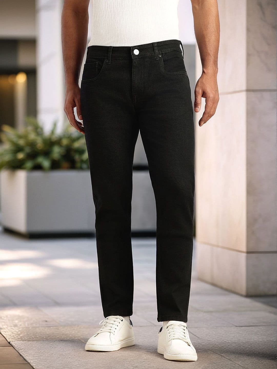 Thomas Scott Men Smart Slim Fit Mid-Rise Stretchable Jeans - view 1