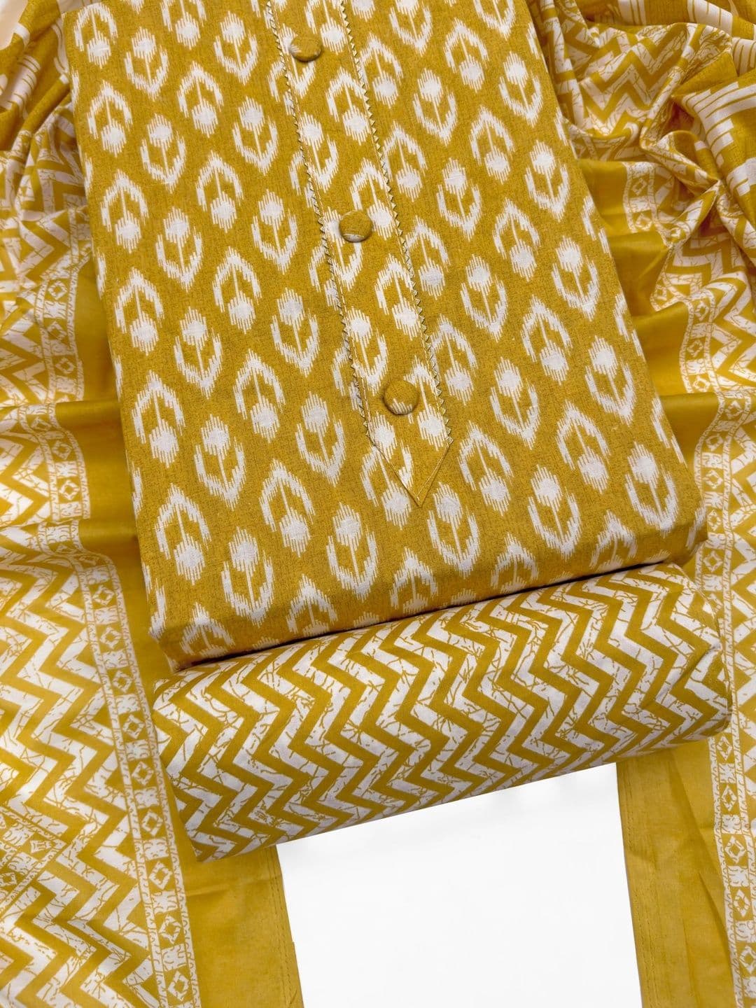 CLEMIRA Printed Pure Cotton Unstitched Dress Material - view 1