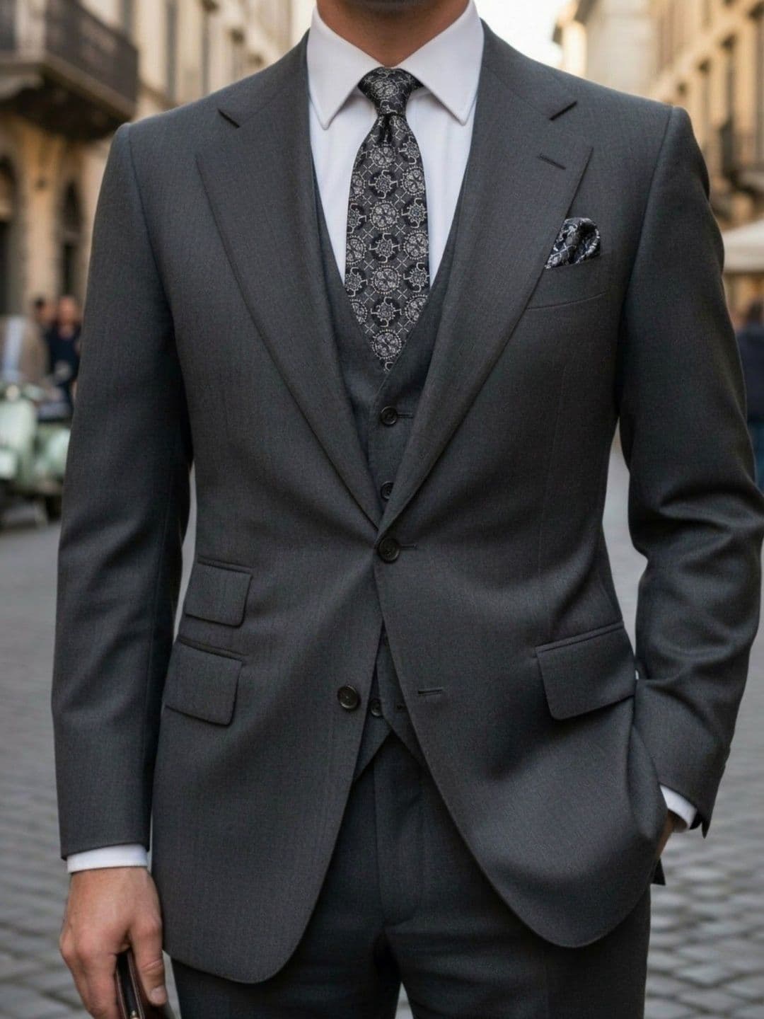 Hashburys Men Printed Broad Tie - view 1