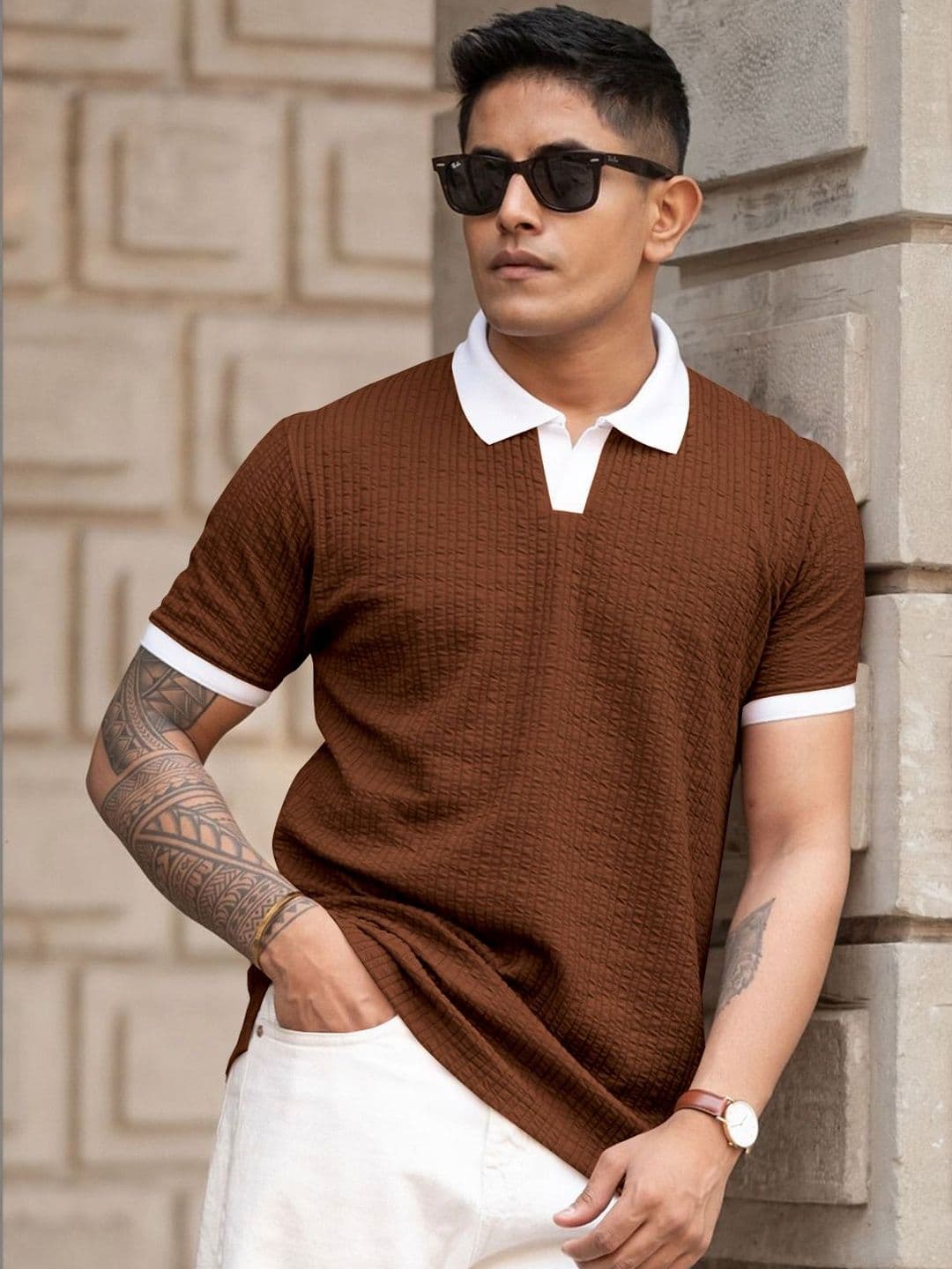 Moda Rapido Men Polo Collar T-shirt - view 1