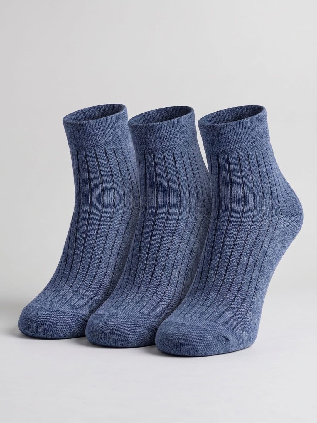 SZN Unisex Pack of 3 Cotton Patterned Above Ankle Socks - view 1