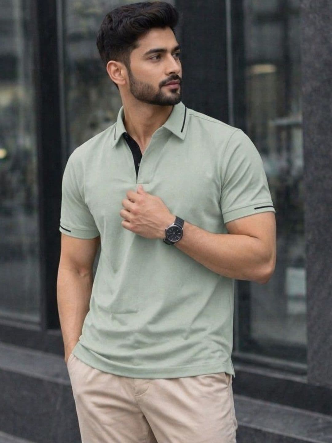 TAZO Men Polo Collar T-shirt - view 1
