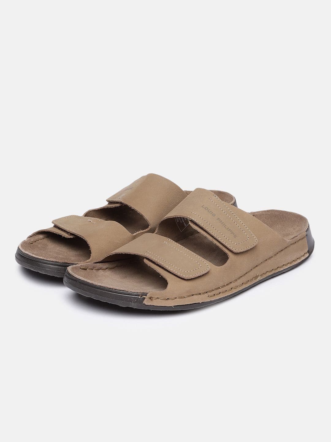Louis Philippe Men Leather Comfort Sandals - view 1