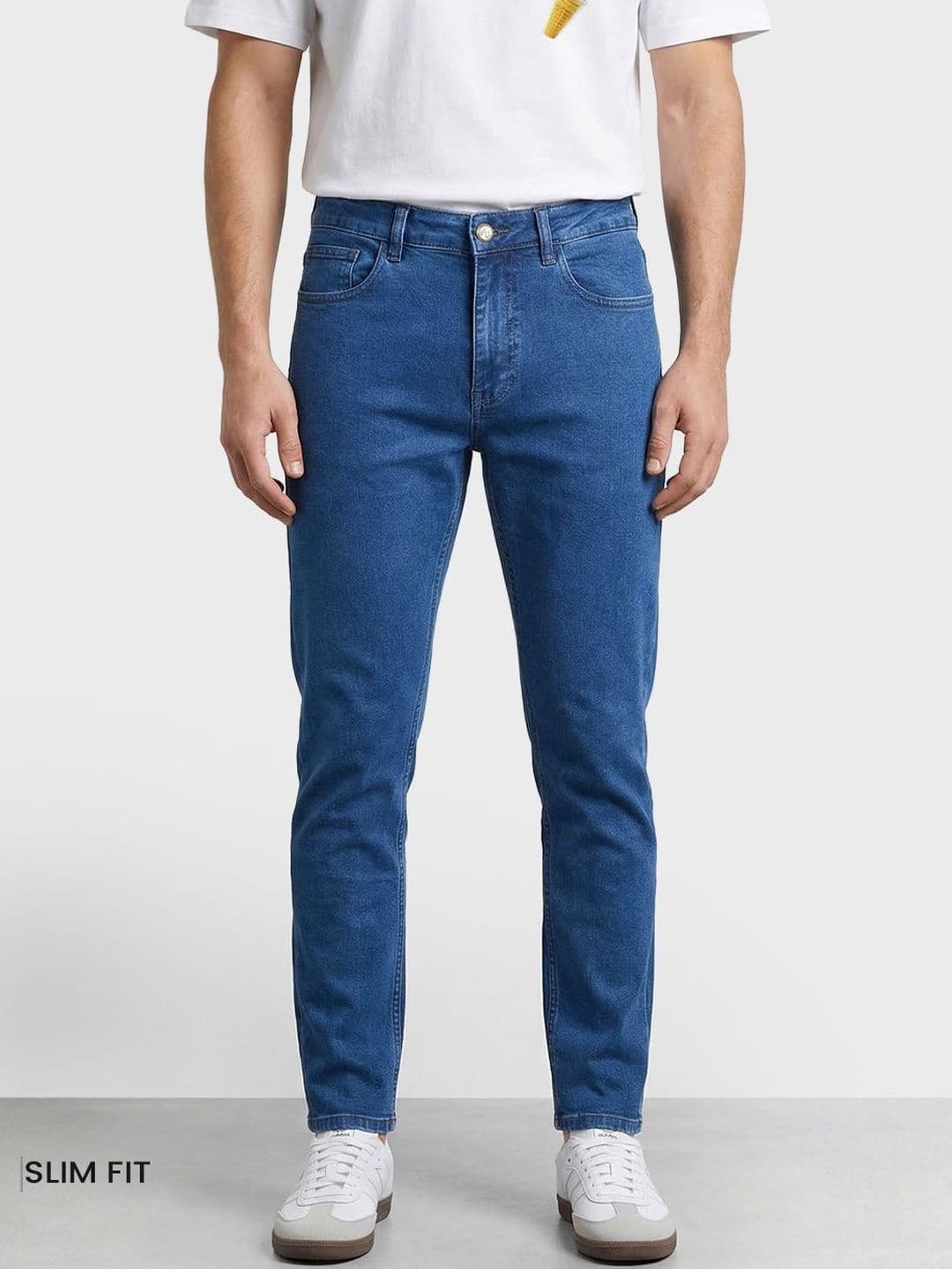 The Indian Garage Co Men Slim Fit Mid-Rise Stretchable Jeans - view 1