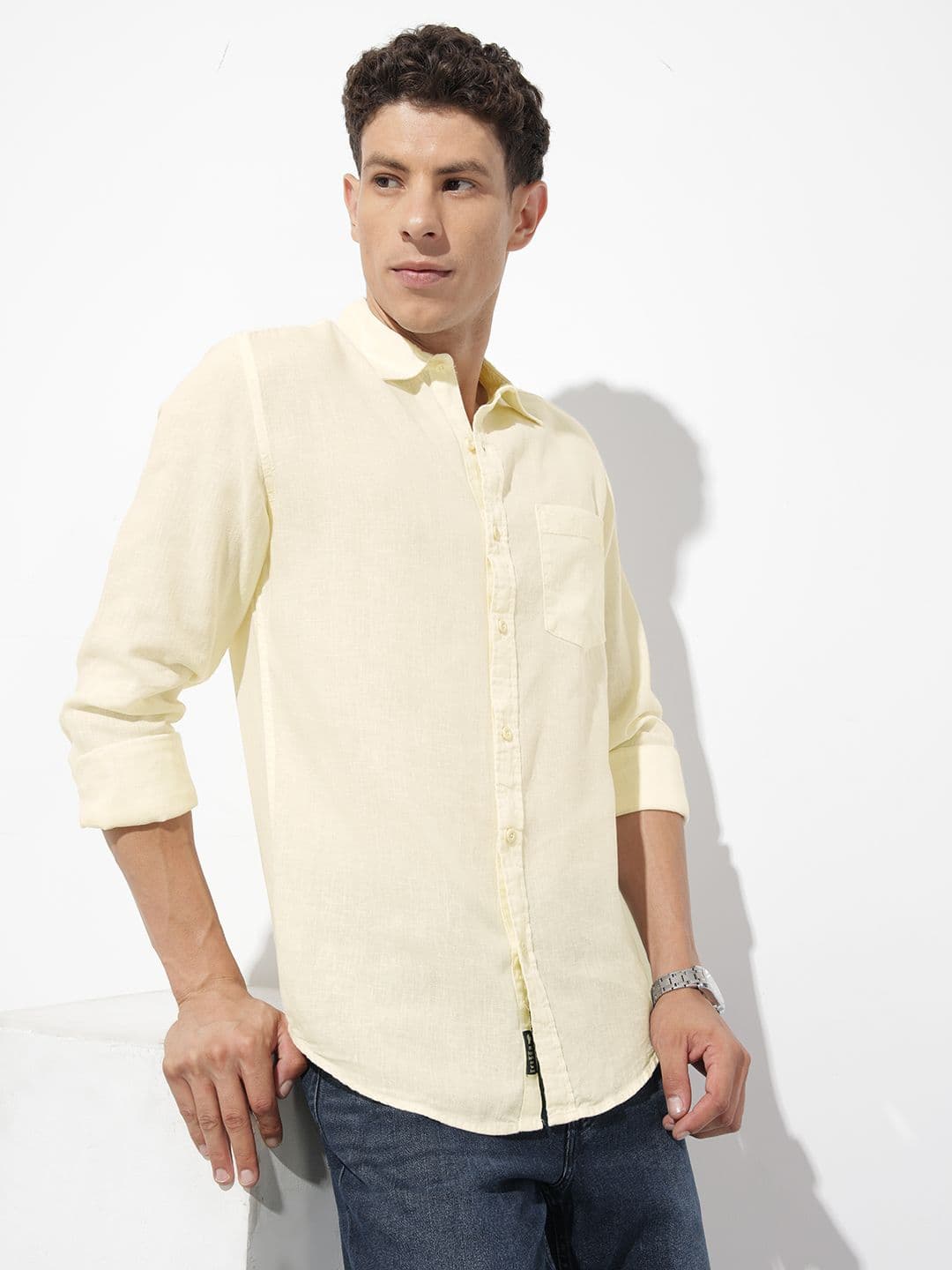 The Roadster Life Co. Solid Casual Shirt - view 1