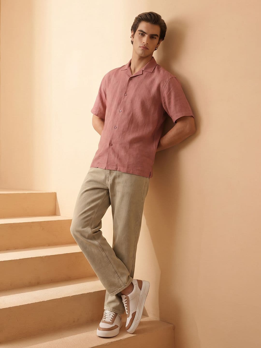 Mr Bowerbird Relaxed Fit Cuban Collar Casual Shirt - view 1