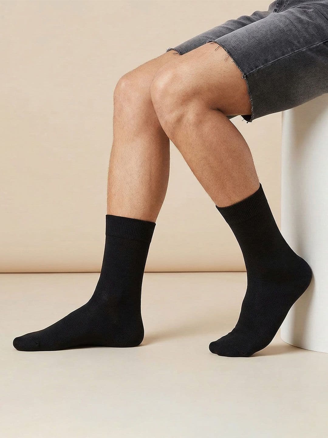 Bonjour Men Set of 4 Black Socks - view 1