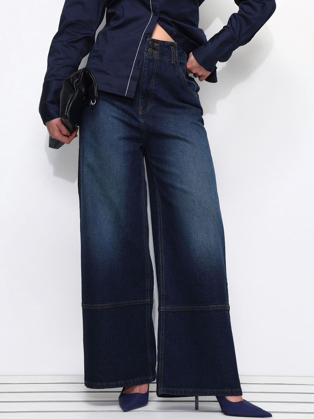 U.S. Polo Assn. Women Women High-Rise Light Fade Stretchable Jeans - view 1