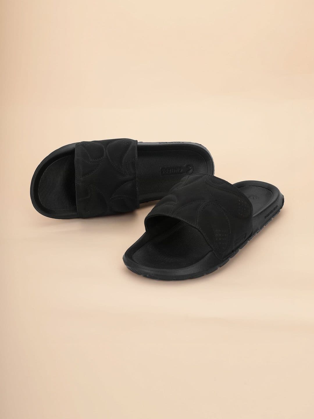 CHUPPS Men Black Orion Orthopedic Sliders - view 1