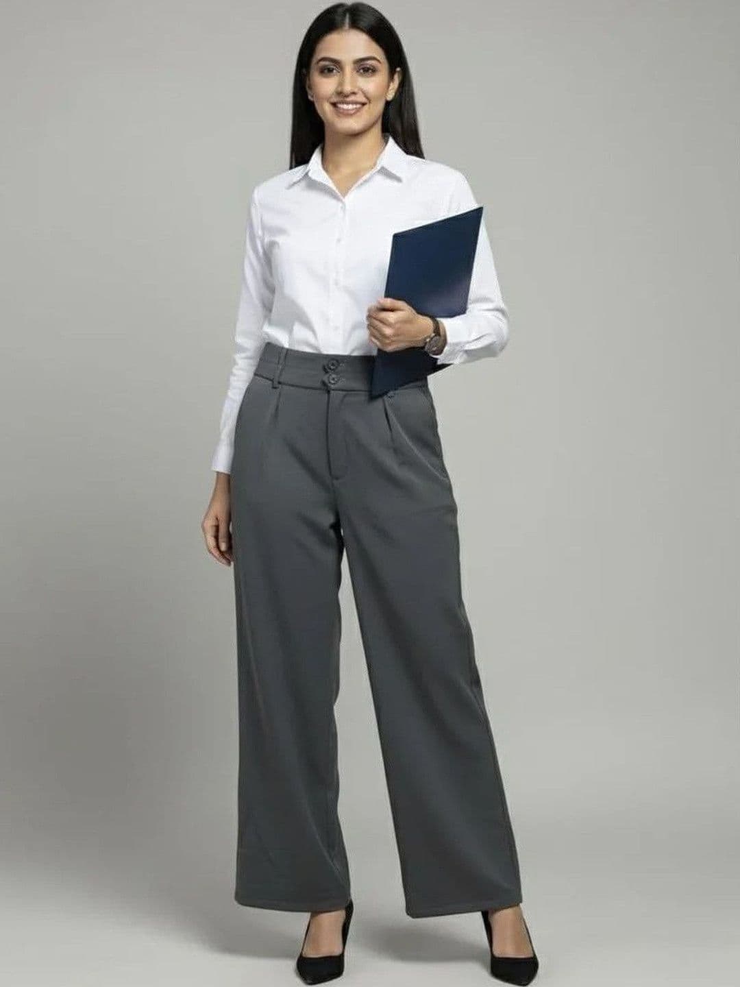 LIVANDER Women Chambray Palazzos - view 1
