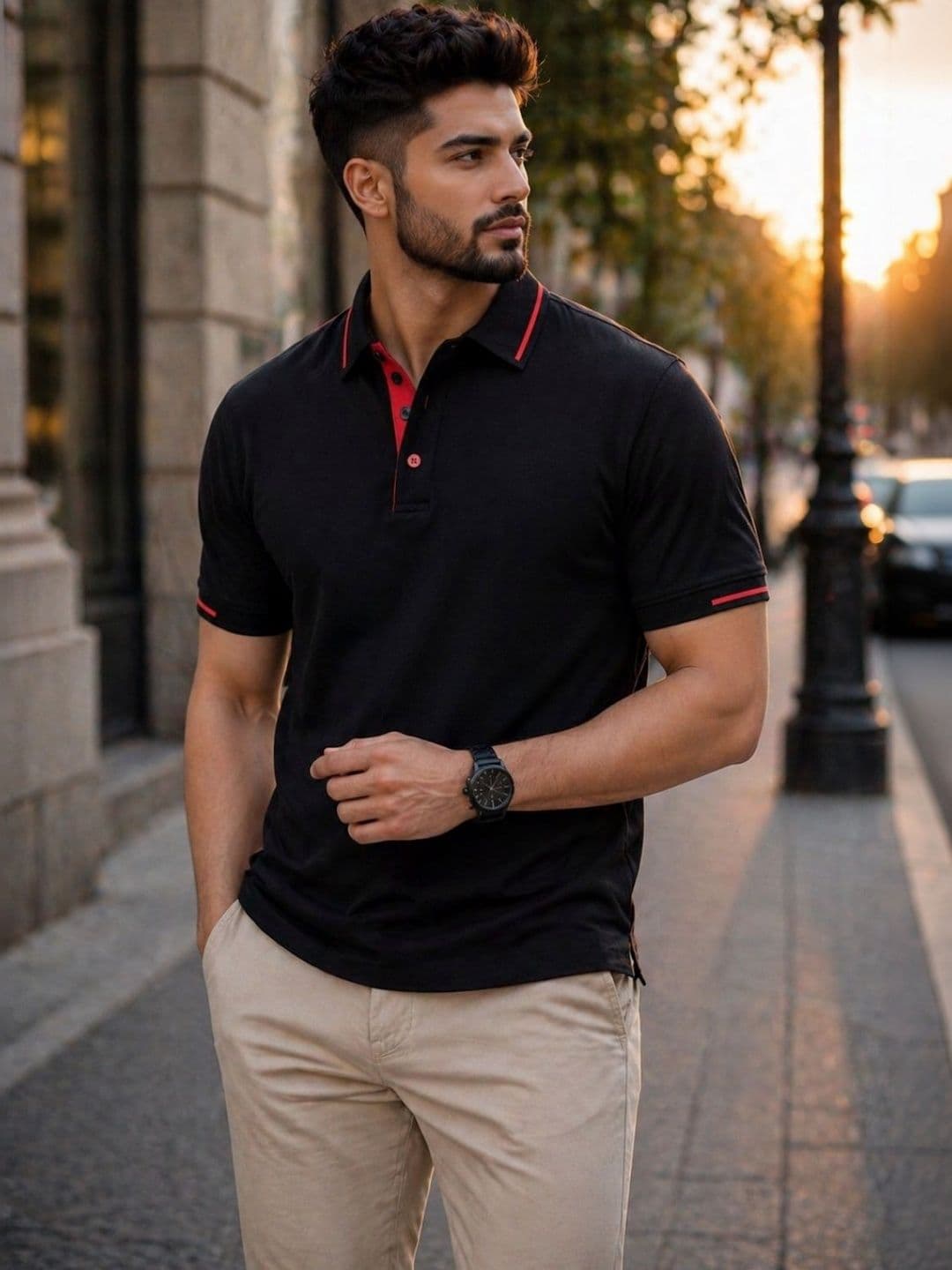 TAZO Men Polo Collar T-shirt - view 1