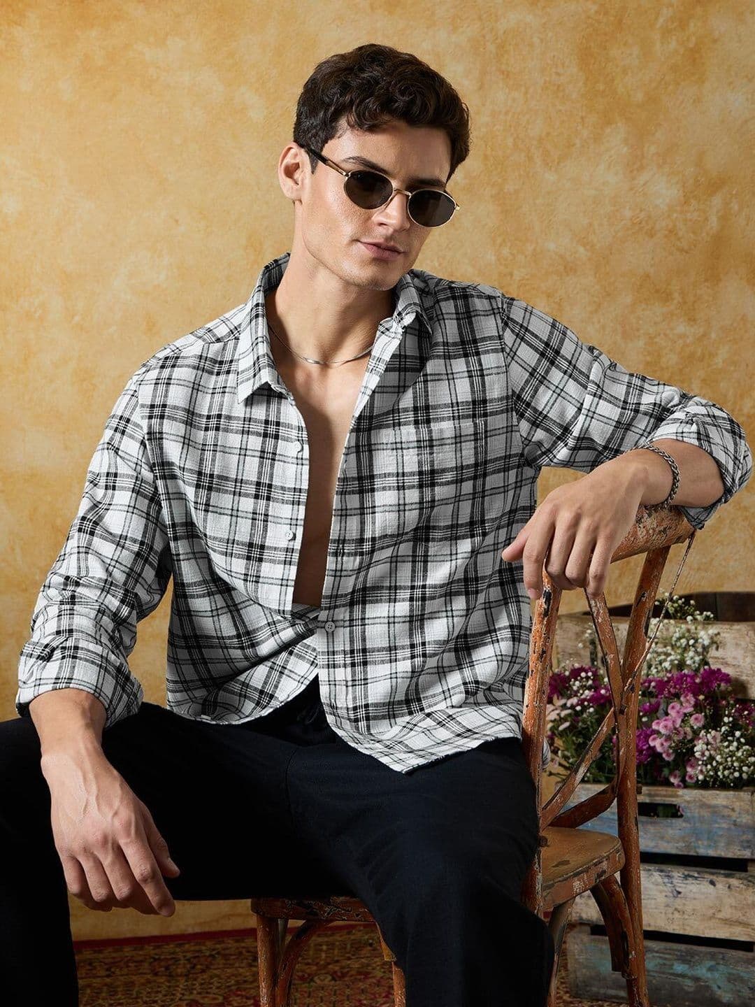 The Souled Store Men Tartan Checks Checked Casual Shirt - view 1