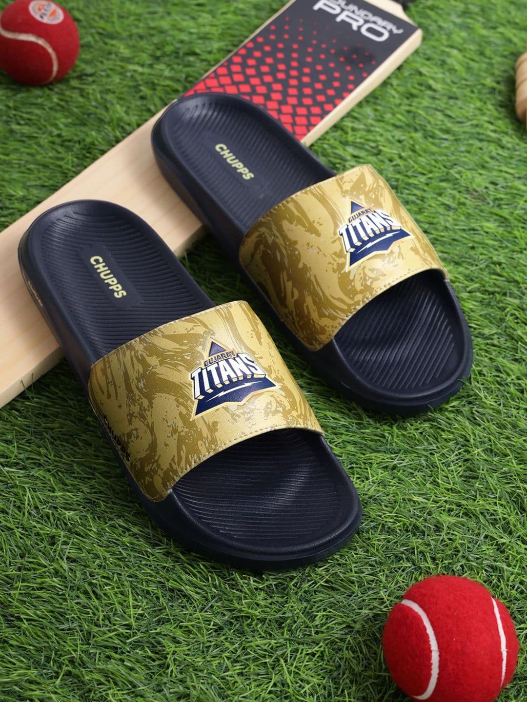 CHUPPS X GT Men Gold Hero Airsoft Orthopedic Sliders - view 1
