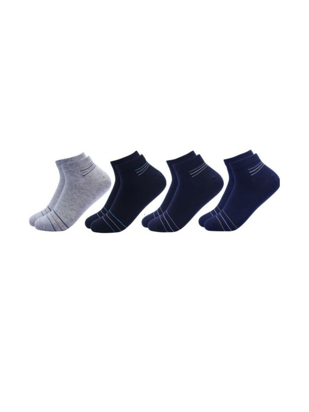 akeet trend Unisex Cotton Assorted Striped Ankle Length Socks - view 1