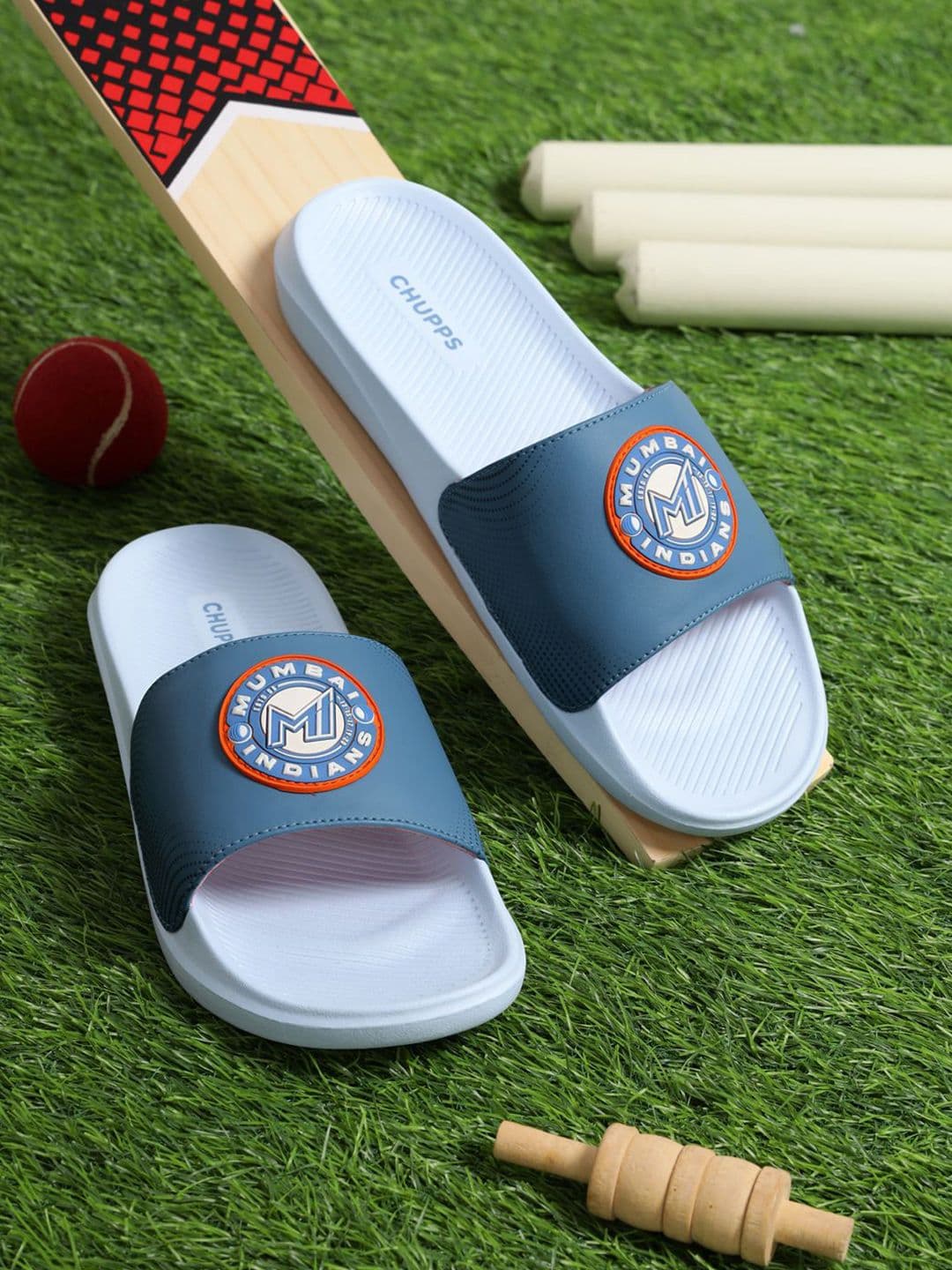 CHUPPS X MI Men Navy Blue True Airsoft Orthopedic Sliders - view 1