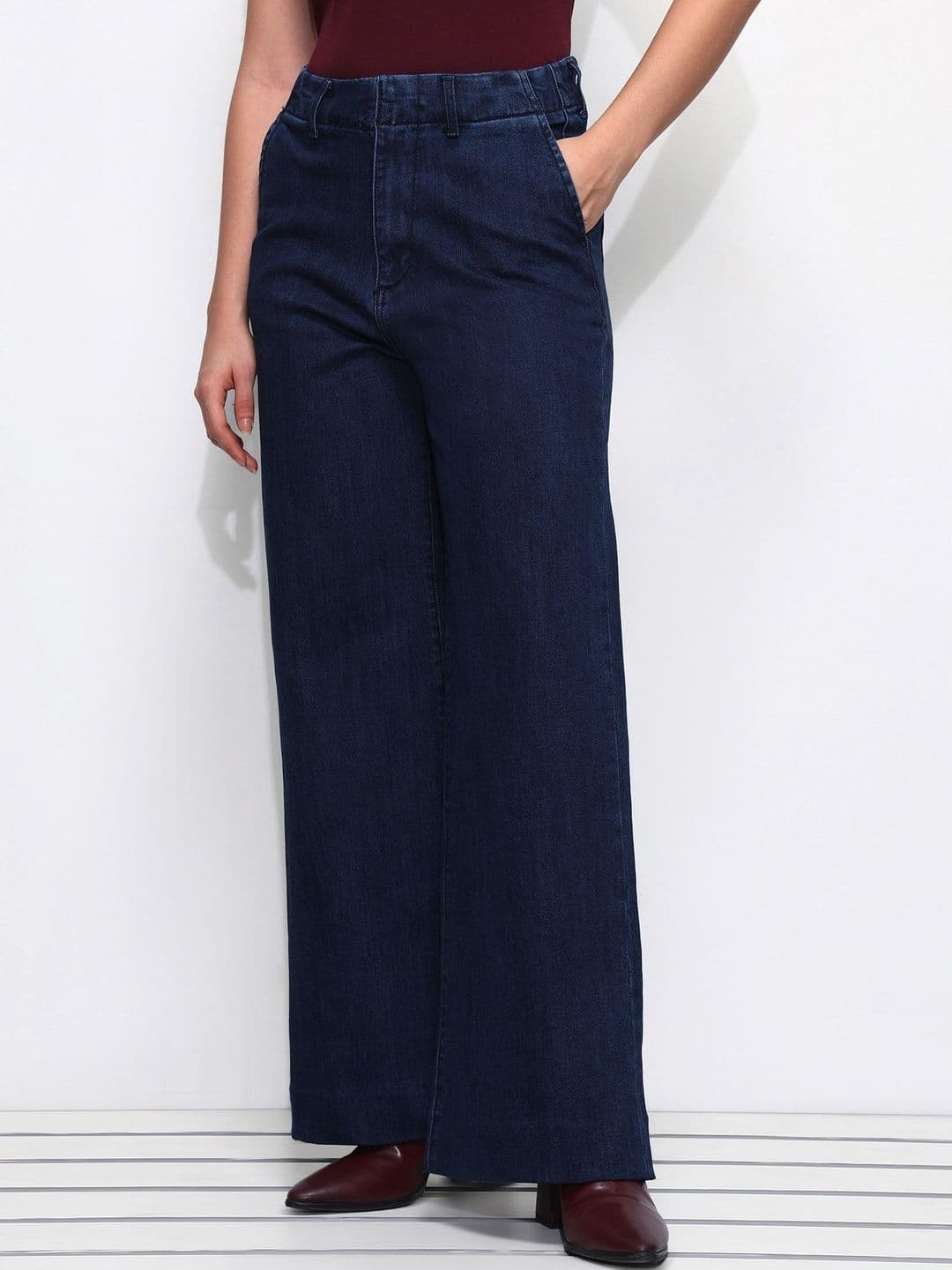U.S. Polo Assn. Women Women Wide Leg High-Rise Stretchable Jeans - view 1