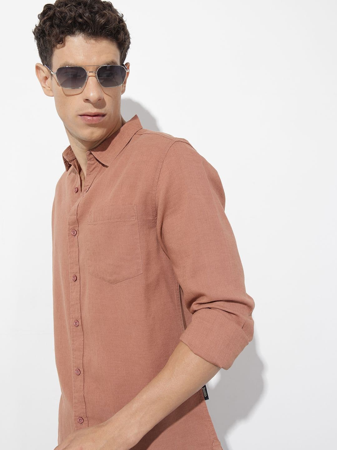 The Roadster Life Co. Solid Casual Shirt - view 1