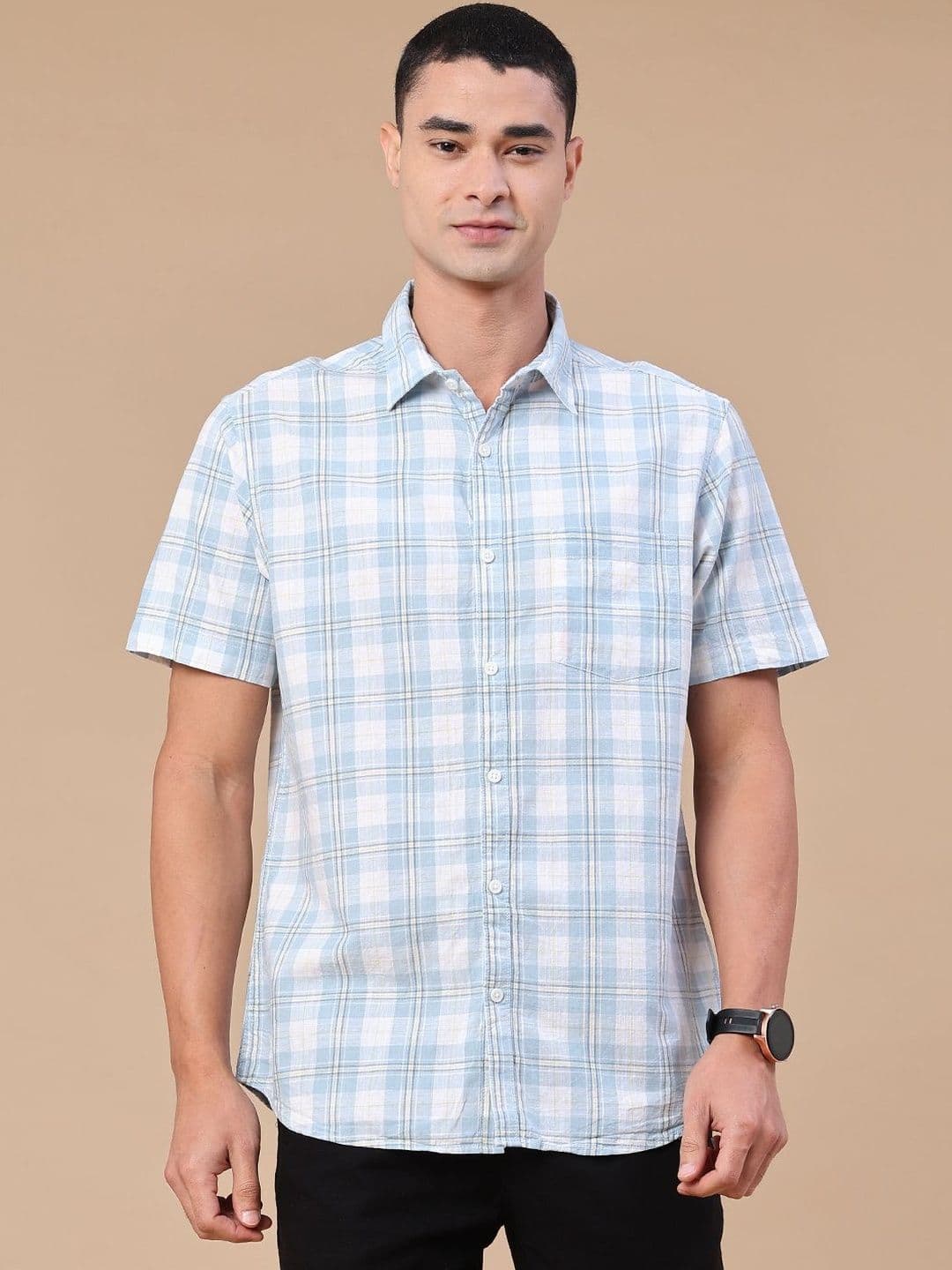 V-Mart Men Checked Casual Shirt - view 1