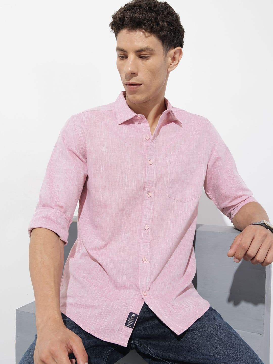 The Roadster Life Co. Solid Casual Shirt - view 1