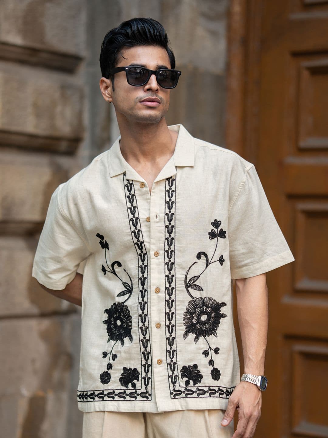 Powerlook Men Cotton Boxy Floral Printed Casual Shirt - view 1