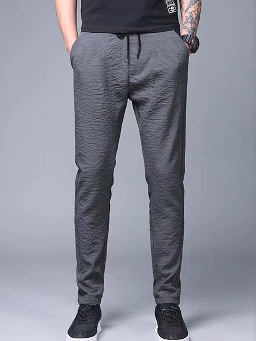 Suo Men Textured Easy Wash Pleated Trousers - view 1