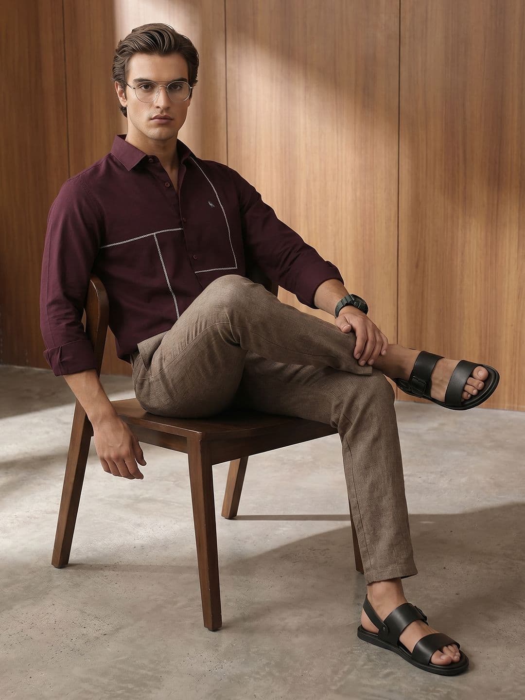 Mr Bowerbird Premium Tailored Fit Pure Cotton Casual Shirt - view 1