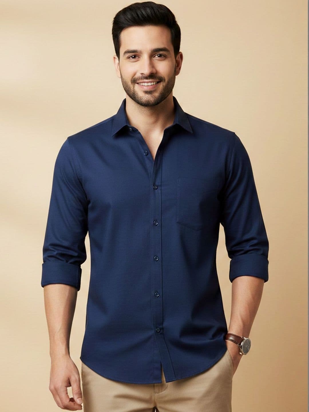 Color Bucket Men Classic Slim Fit Casual Shirt - view 1