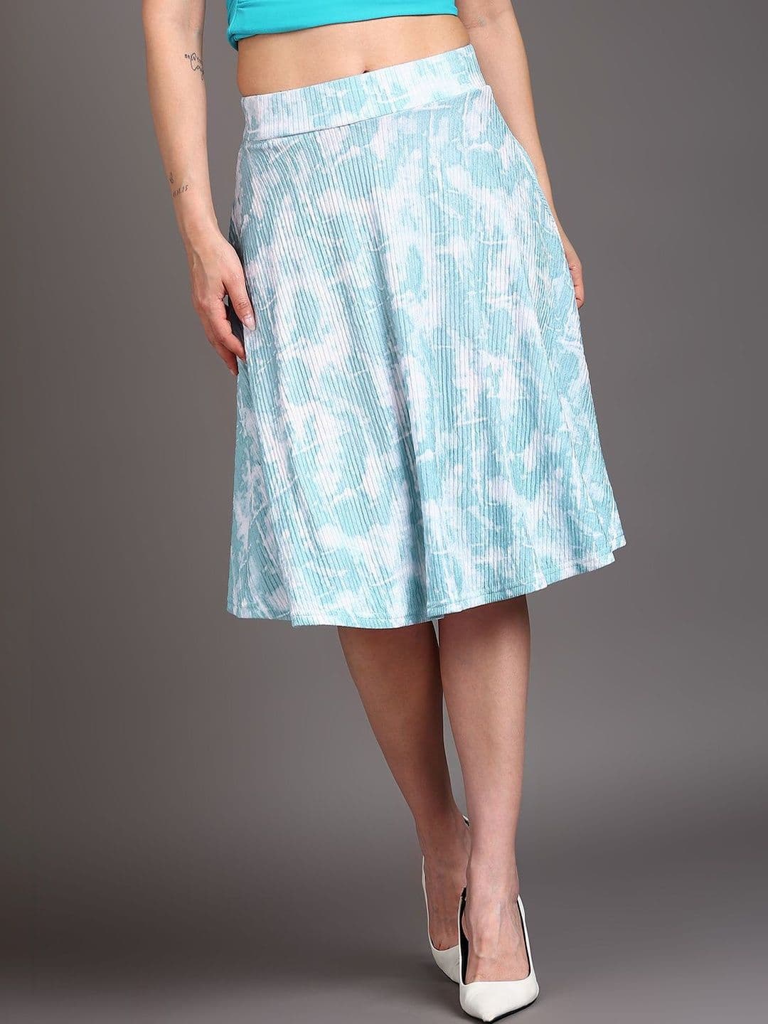 BAESD Women Tie and Dye Above Knee A-Line Skirt - view 1