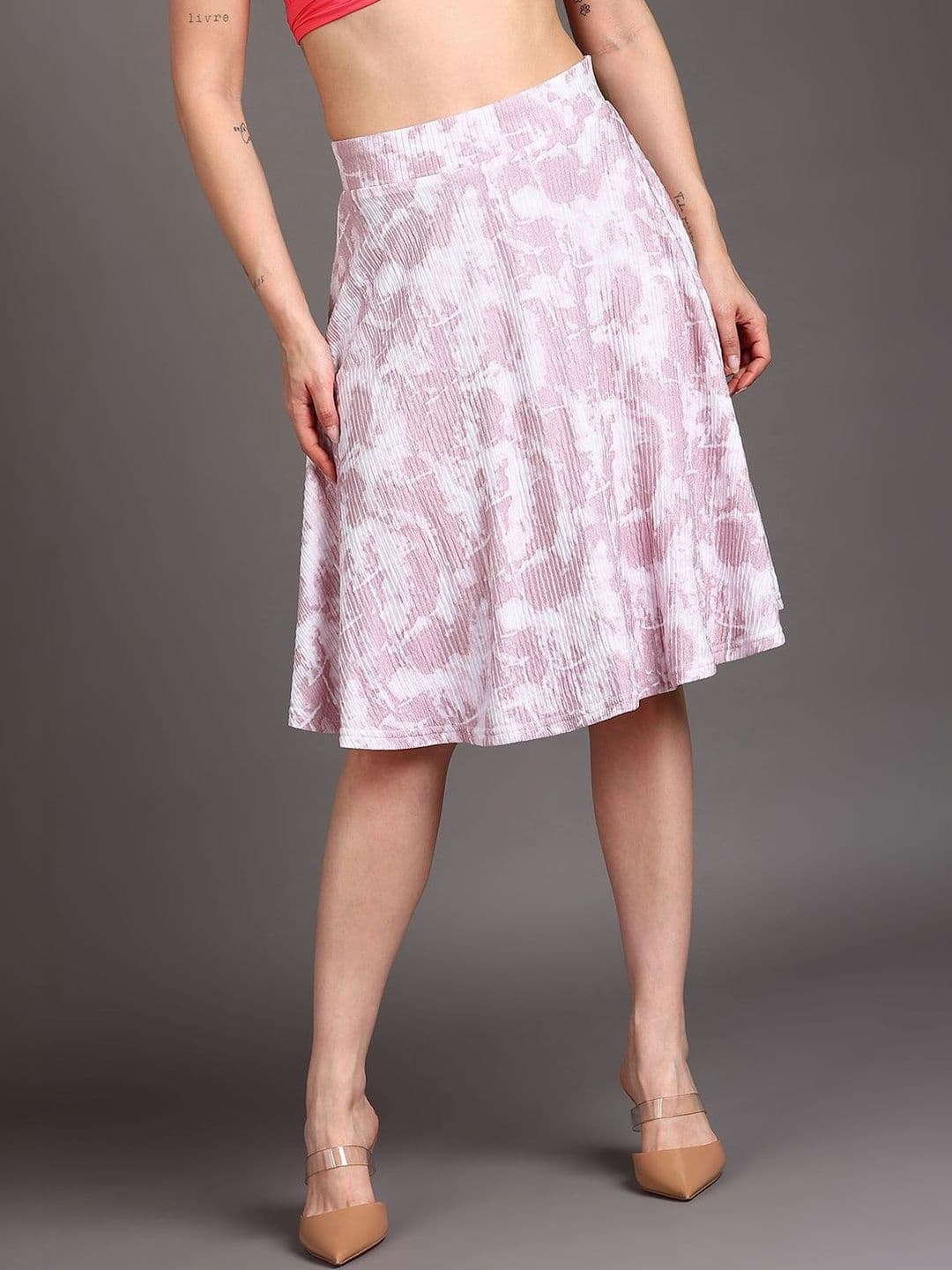 BAESD Women Tie and Dye Above Knee A-Line Skirt - view 1