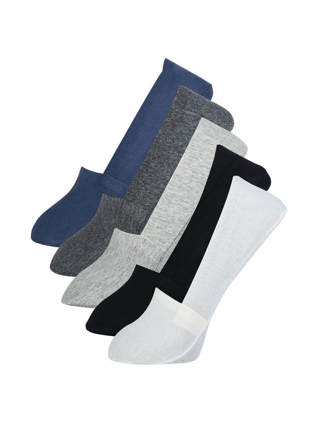 ME Stores Men Pack of 5 Cotton Blend Assorted Shoe Liners Socks - view 1