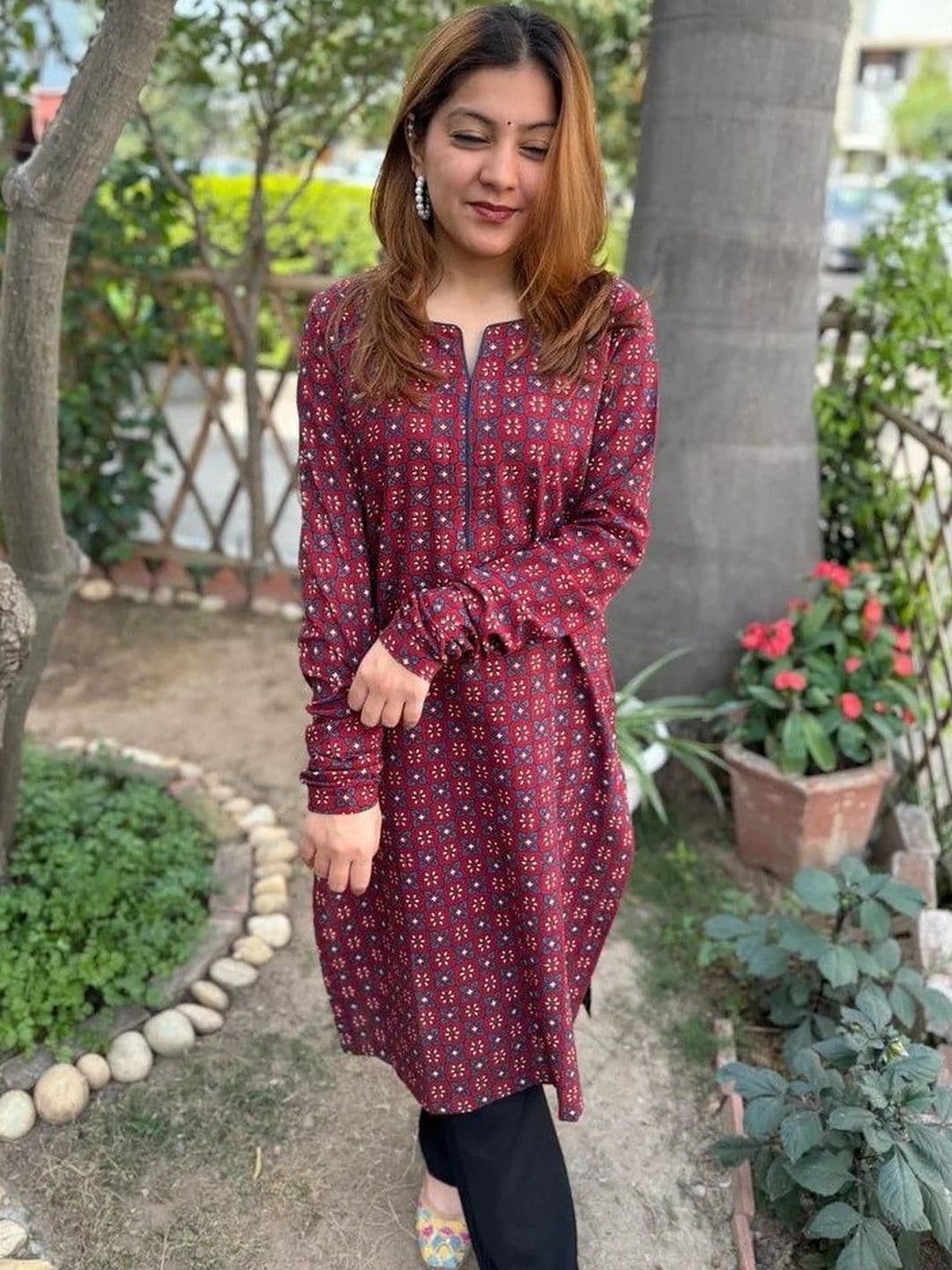 SHRIYANI Women Geometric Printed Indie Prints Kurta - view 1