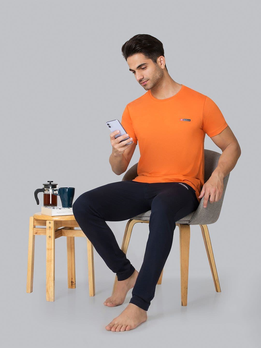 Van Heusen Innerwear Men Crew Neck Lounge Tshirts - view 1