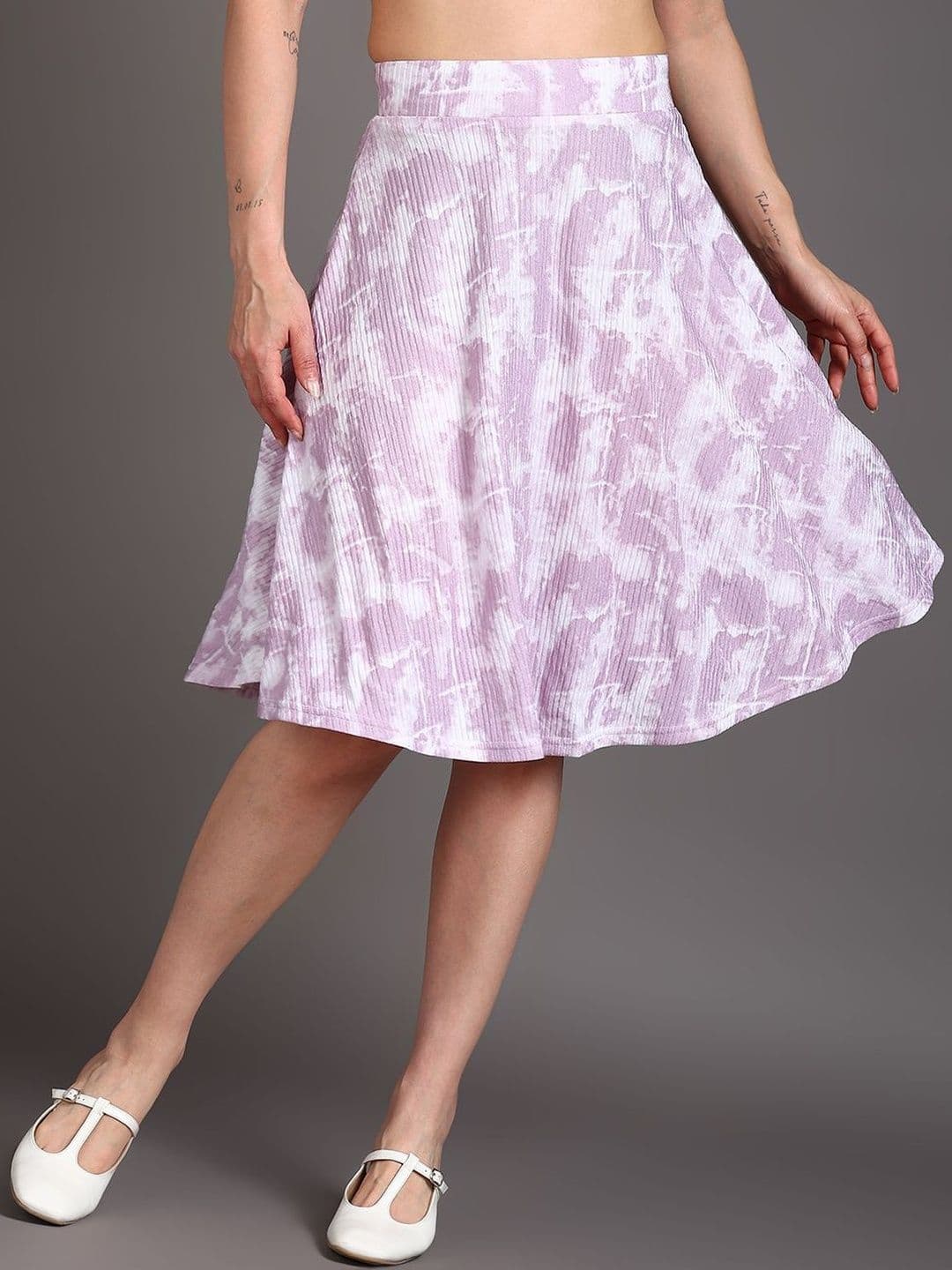 BAESD Women Tie and Dye Above Knee A-Line Skirt - view 1