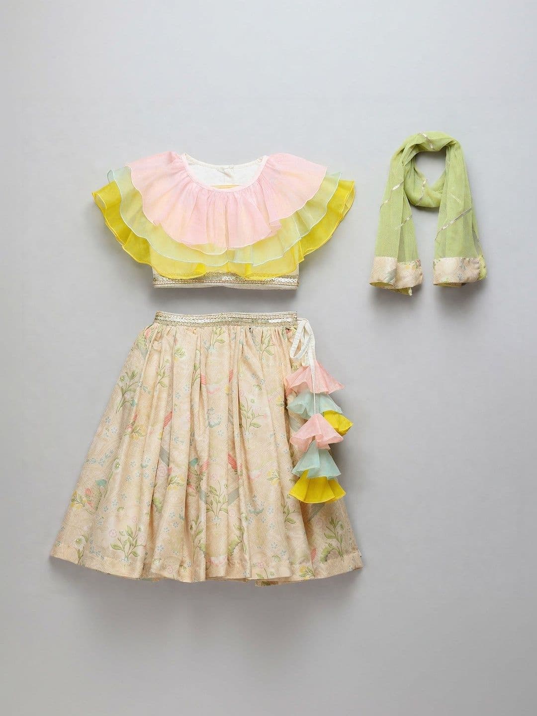 The Little Tales Girls Ready to Wear Lehenga & Blouse With Dupatta - view 1