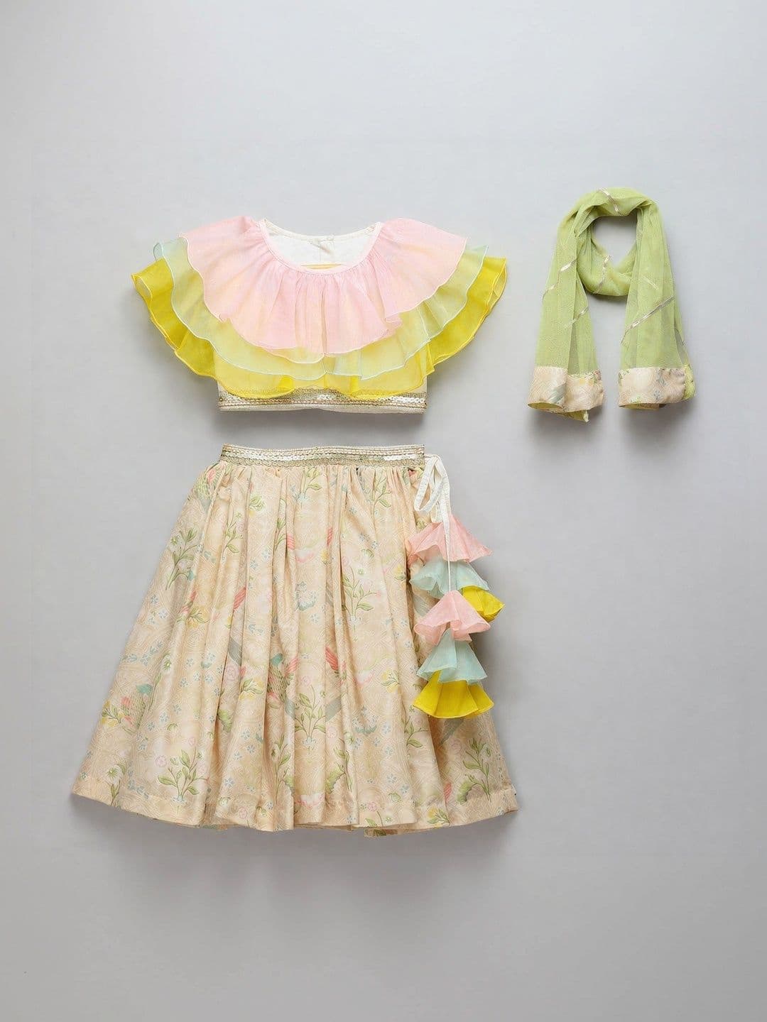 The Little Tales Girls Ready to Wear Lehenga & Blouse With Dupatta - view 1