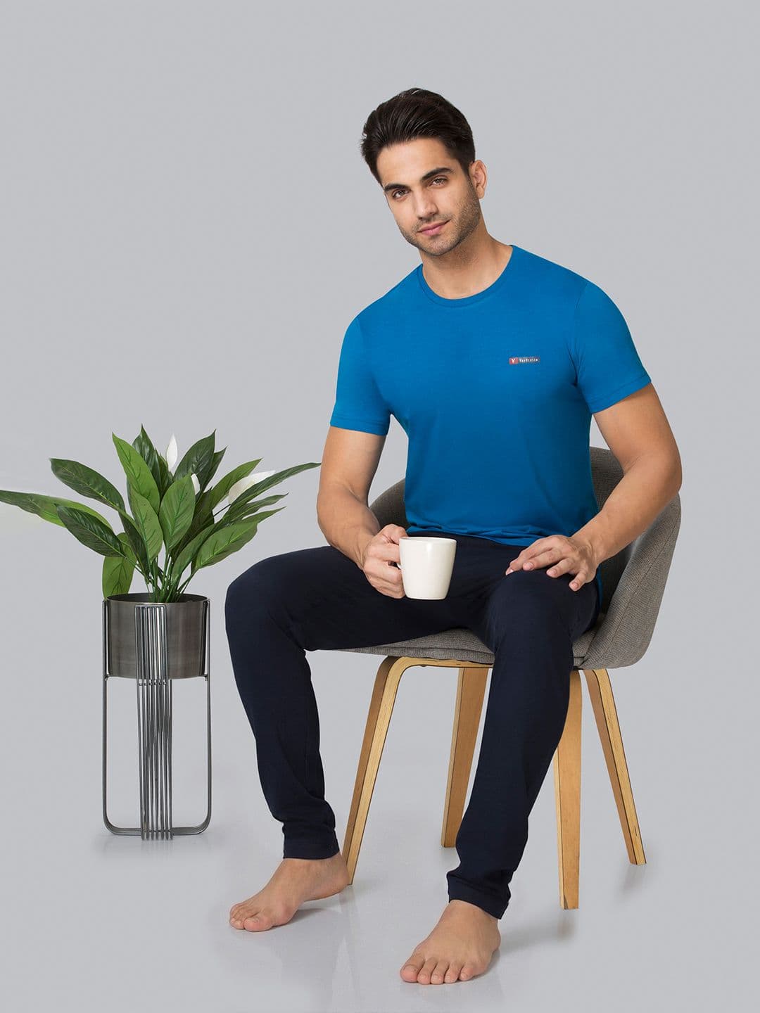 Van Heusen Innerwear Men Pure Cotton Lounge Tshirts - view 1