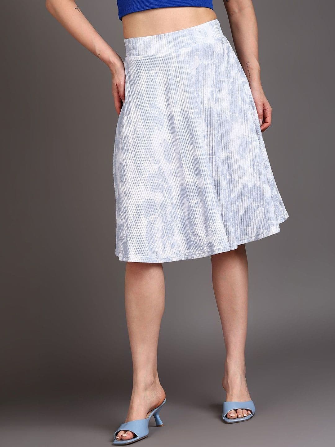 BAESD Women Tie and Dye Above Knee A-Line Skirt - view 1
