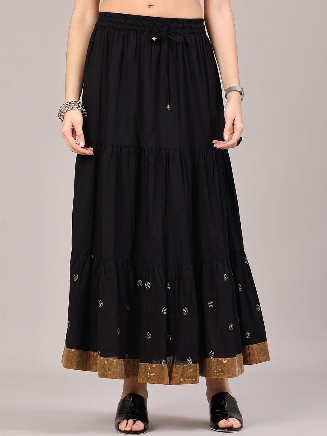 LIMEROAD Women Cotton Maxi Flared Skirt - view 1