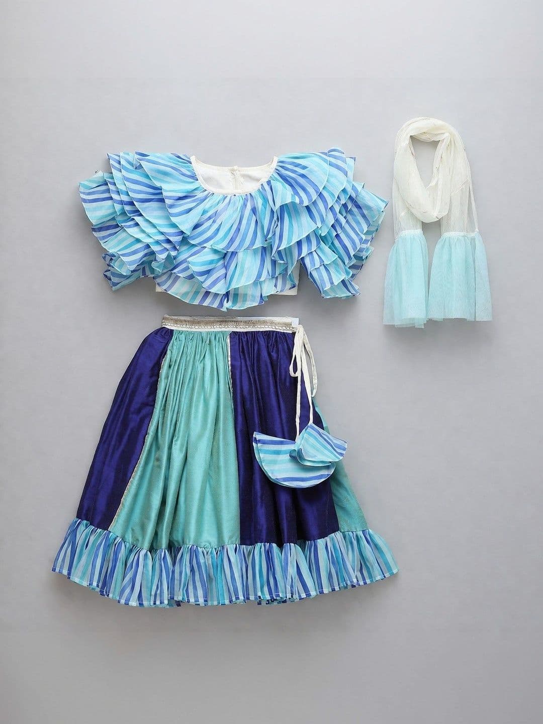 The Little Tales Girls Ready to Wear Lehenga & Blouse With Dupatta - view 1