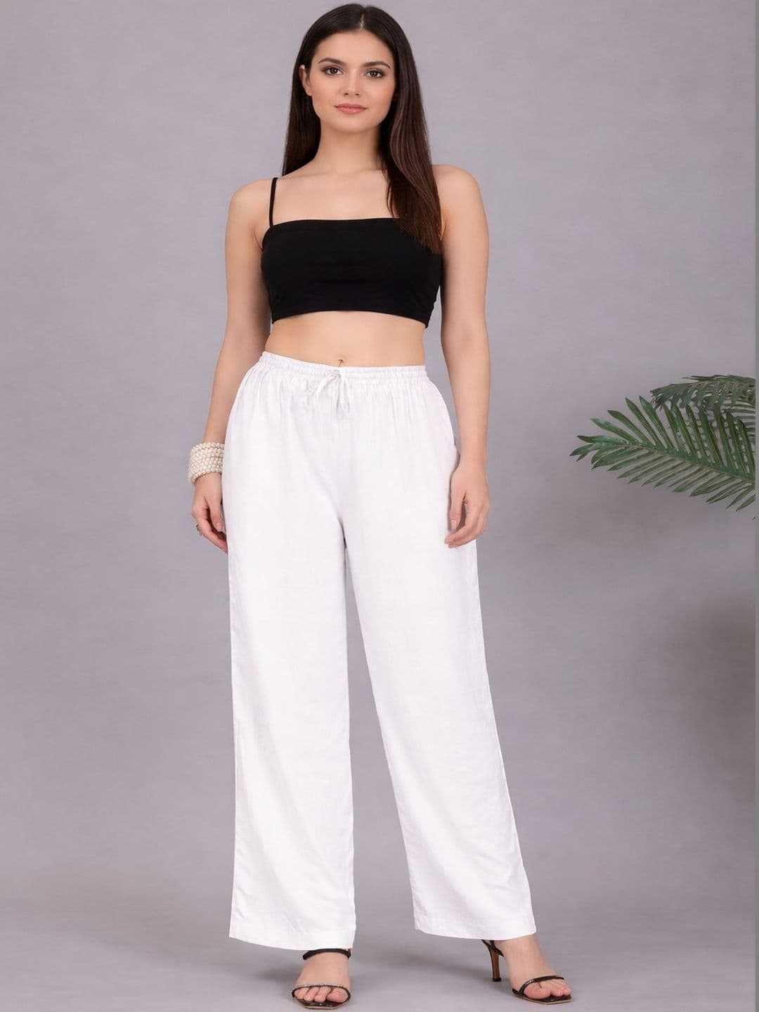 KALINI Women 2 Flared Ethnic Palazzos - view 1